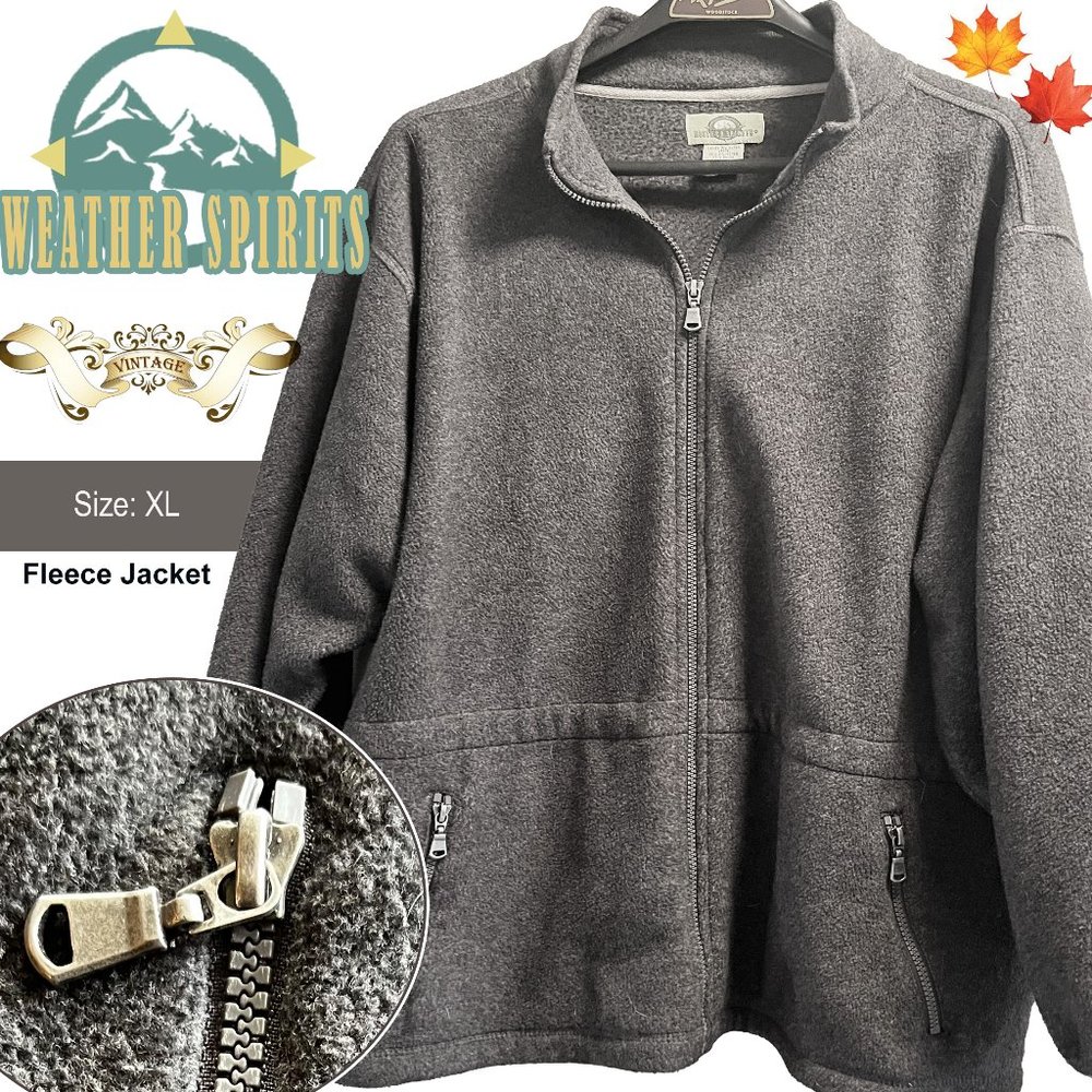 Weather Spirits: Vintage Drop Shoulder Fleece Jacket